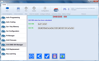 Autohex II Reading ISN and SK from CAS